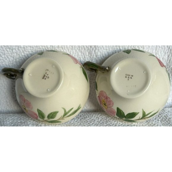 Franciscan Dinnerware (2) Desert Rose Coffee Cups  Made In USA Mark In Brown EUC - Picture 8 of 11